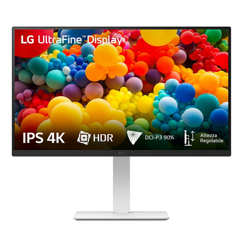 Monitor LG 27US550-W 27"/IPS/3840x2160/60Hz/5ms GtG/HDMIx2,DP/pivot,visina/crno bela