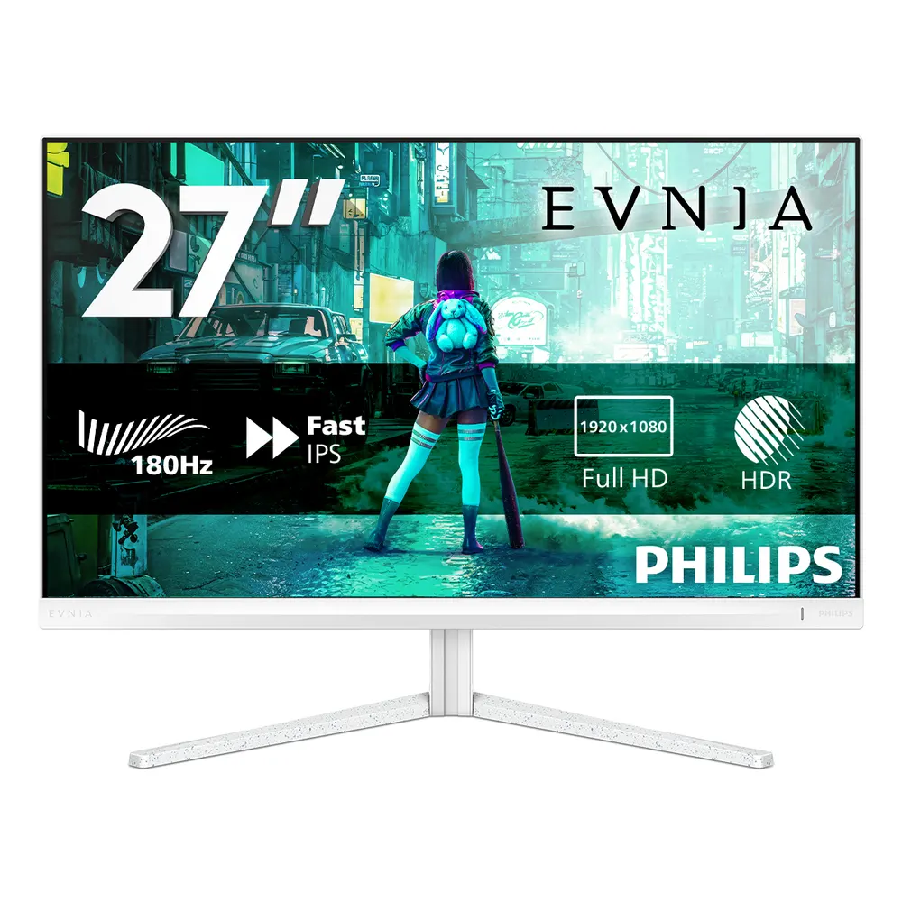 Monitor Philips  27M2N3201A/00 27"/IPS/1920x1080/180Hz/1ms GtG/HDMIx2,DP/Adaptive sync/Pivot/bela