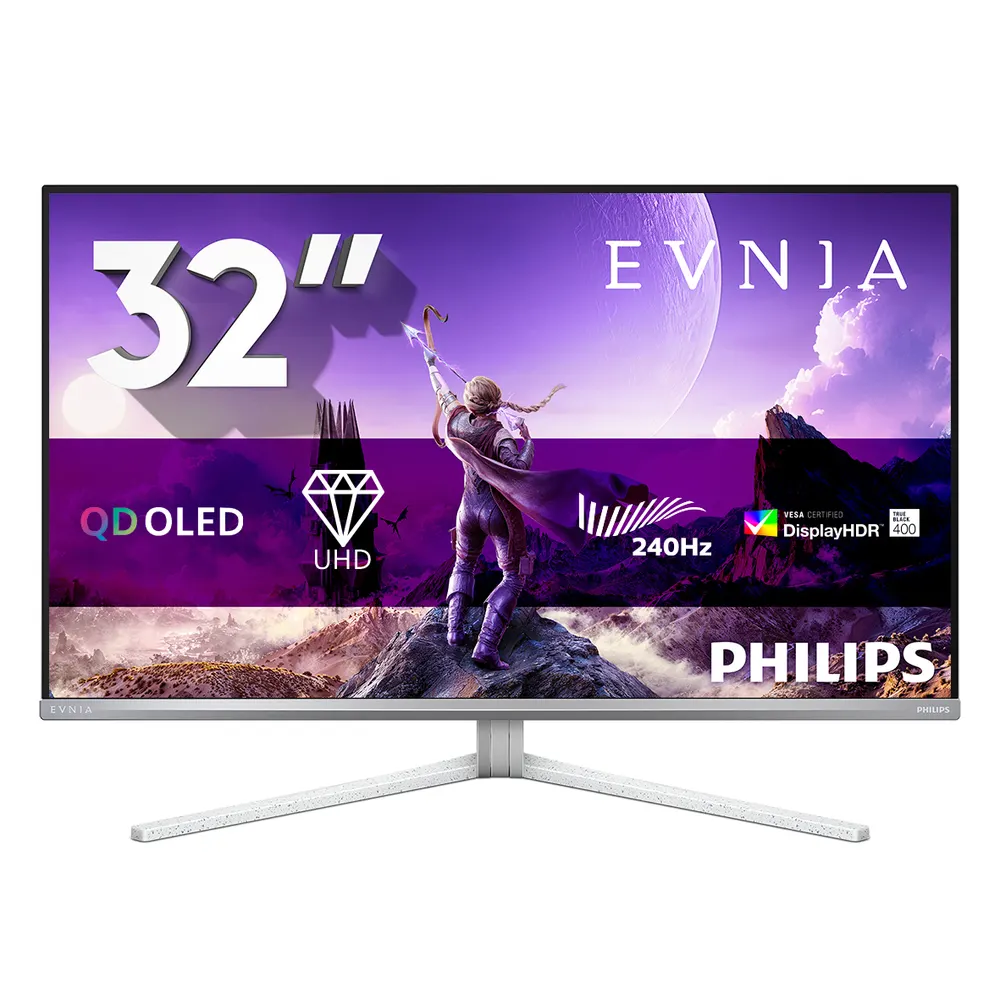 Monitor PHILIPS 32M2N8900/00 31.5"/OLED/3840x2160/240Hz/0,03ms/HDMIx2,DP,USB C/G-Sync/VESA/bela