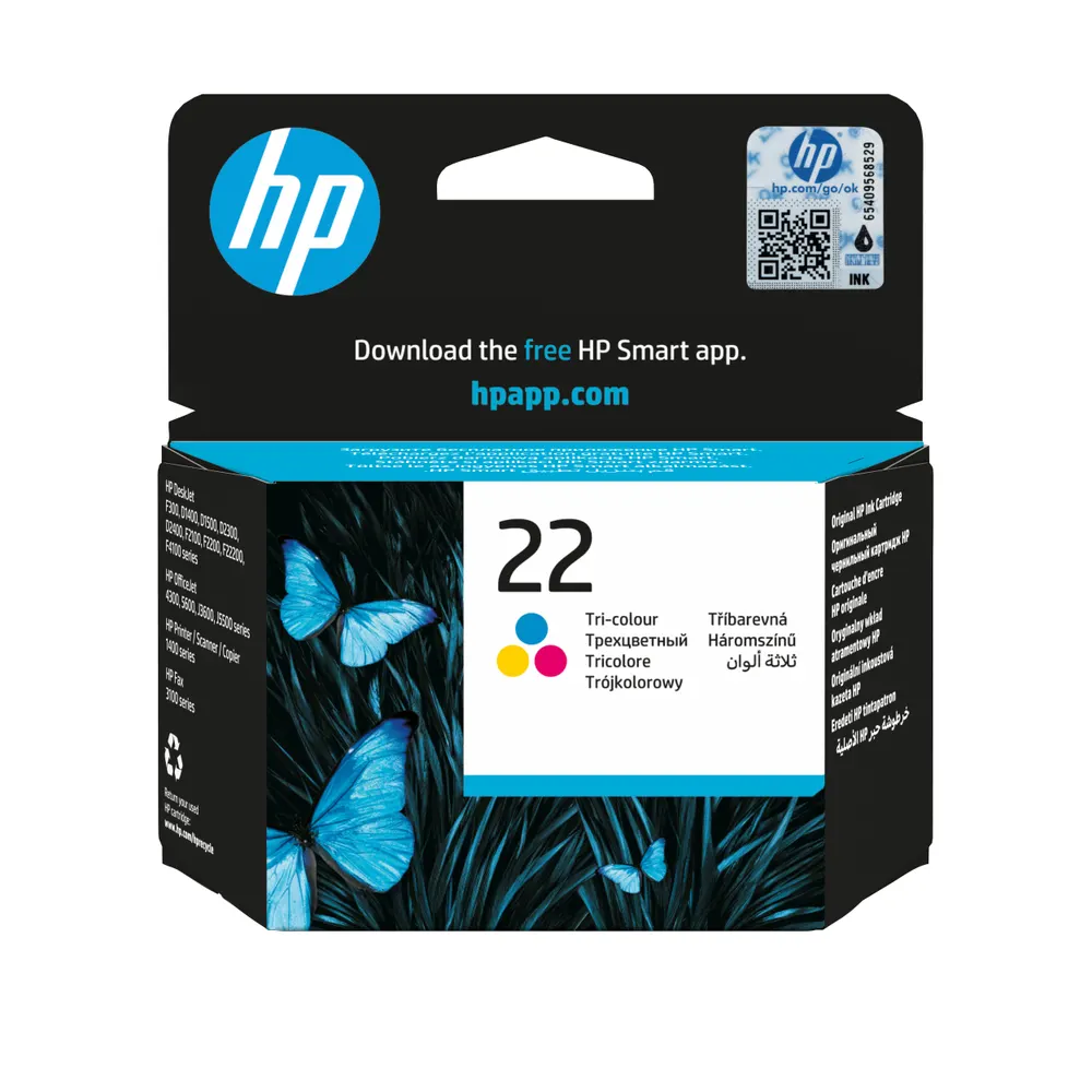 Kertridž HP No.22/tri boje