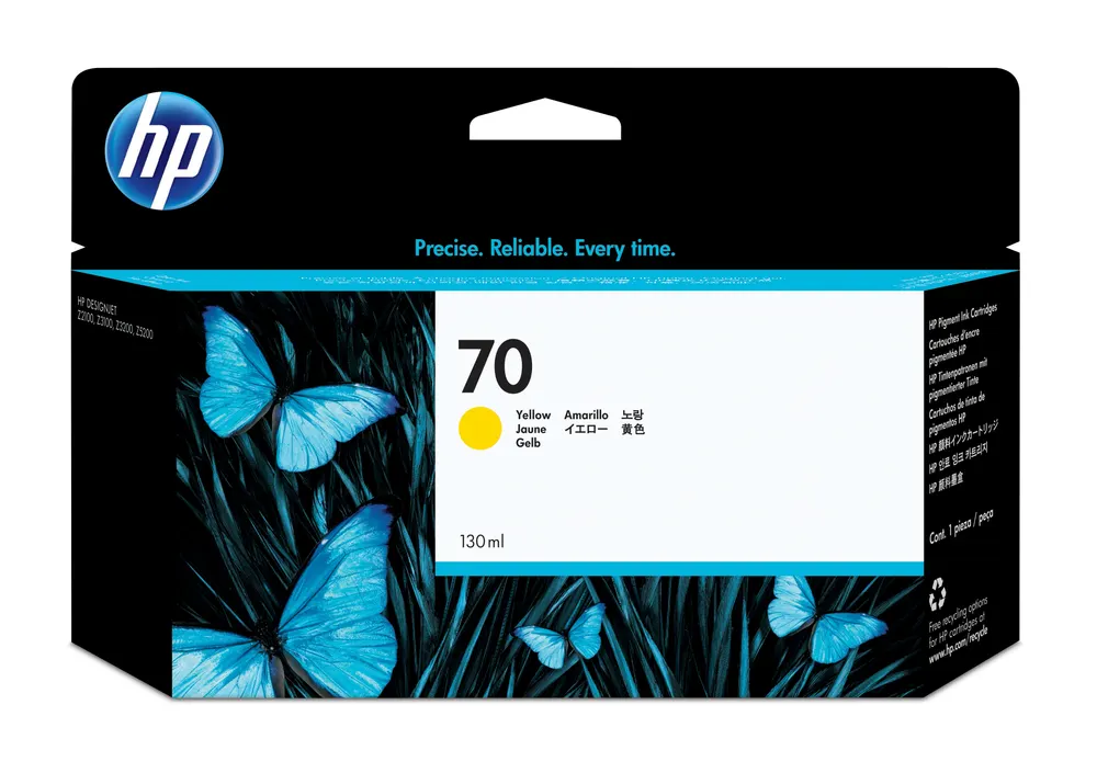 Kertridž HP No.70 130ml/žuta