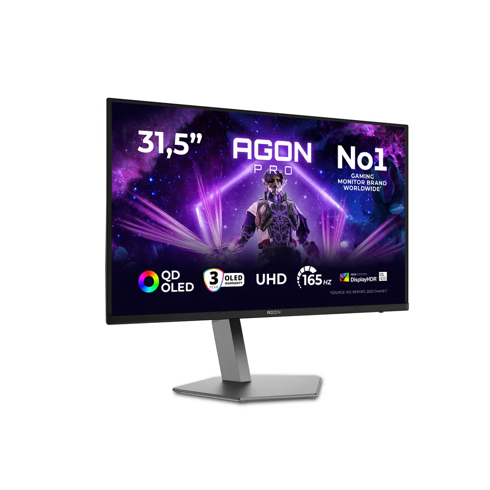 Monitor AOC AG326UD 31.5"/OLED/3840X2160/165Hz/0.03ms GtG/HDMIx2,DP/G-sync/VESA/zvučnici/crna