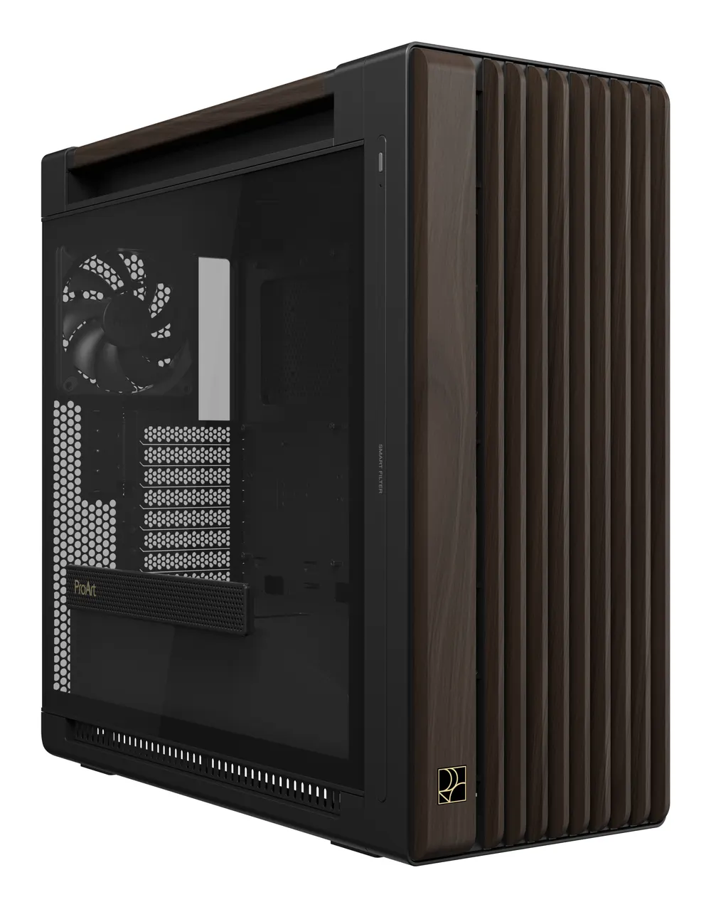 Kucište ASUS PROART PA602 WALNUT WOOD TG PWM MODERN BLACK