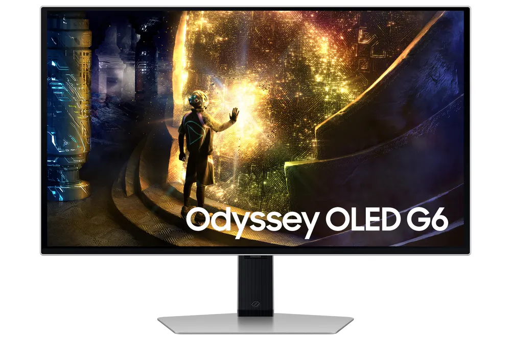 Monitor SAMSUNG LS27DG612SUXEN 27"/OLED/2560x1440/240Hz/0,03msGTG/HDMI,DP,USB C/freesync/srebrna