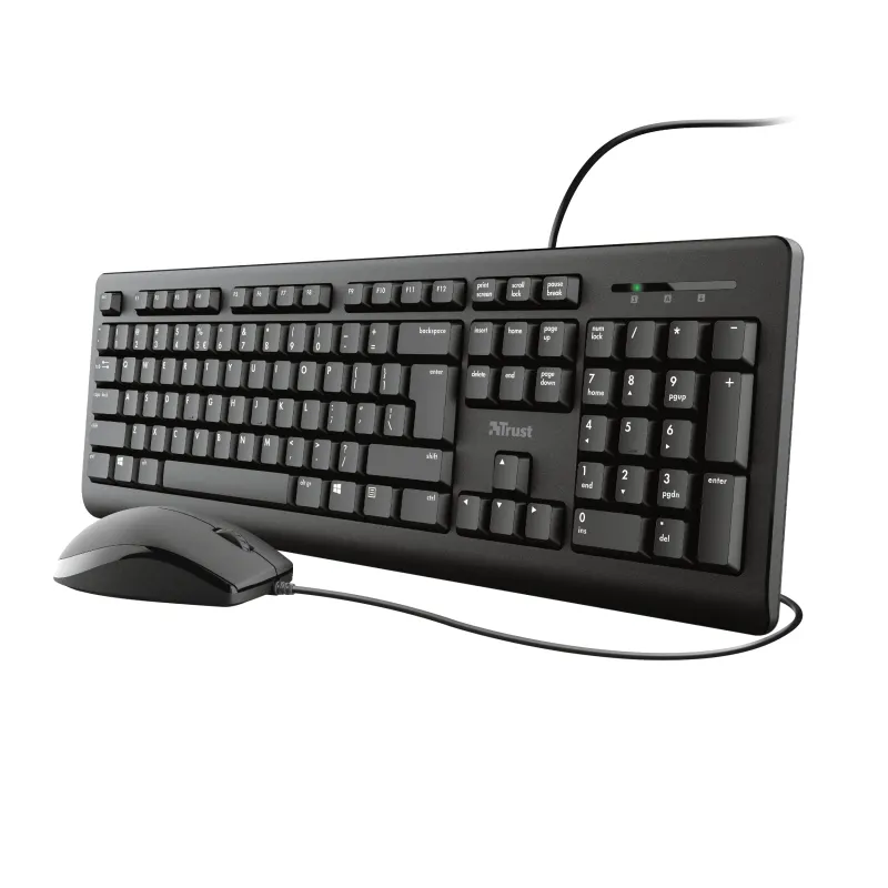 Tastatura+miš TRUST Primo žicni set/SRB/crna