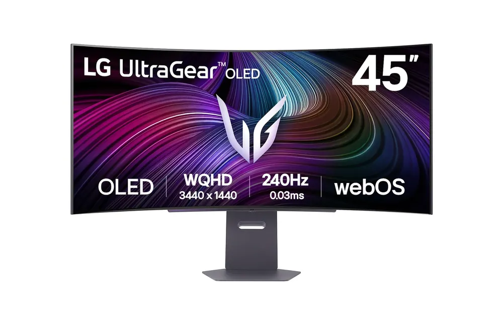 Monitor LG 45GX90SA-B 44.5"/OLED,21:9,zakrivljen/3440x1440/240Hz/0,03ms GtG/HDMIx2,DP,USB/Gsync