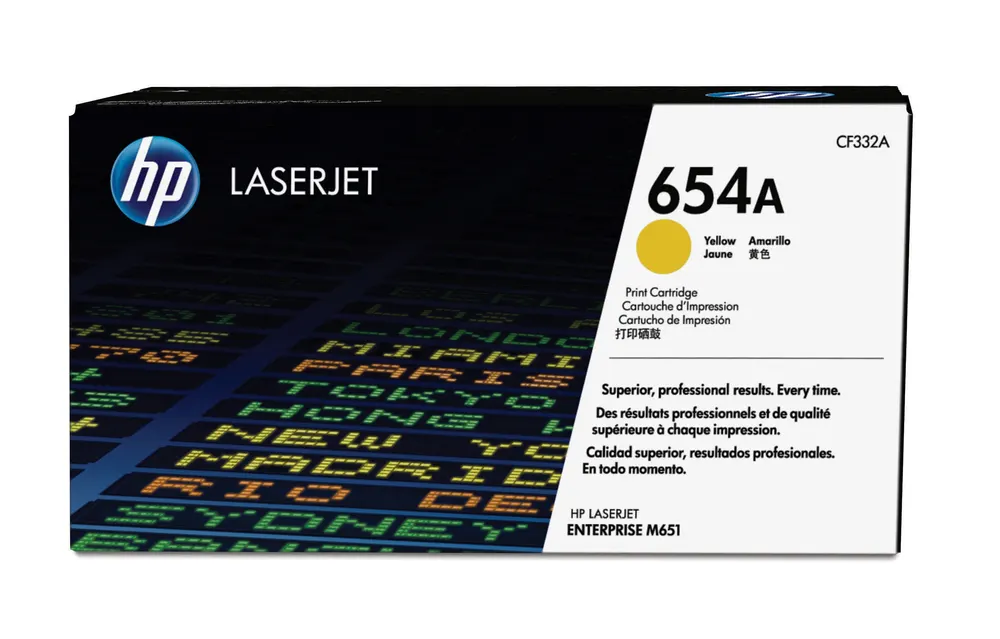 Toner HP 654A/žuta