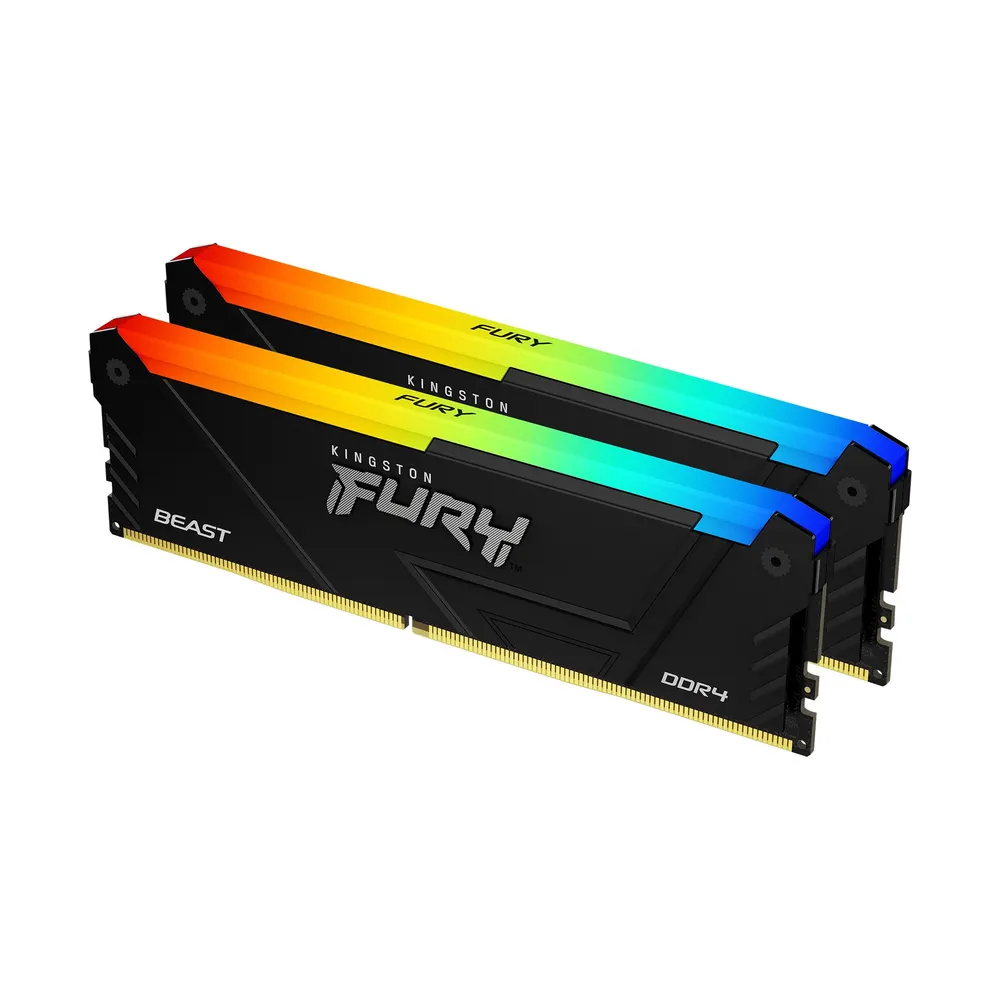 Memorija KINGSTON 16GB(2x8GB)/DIMM/DDR4/3200GHz/CL16/FURY Beast RGB