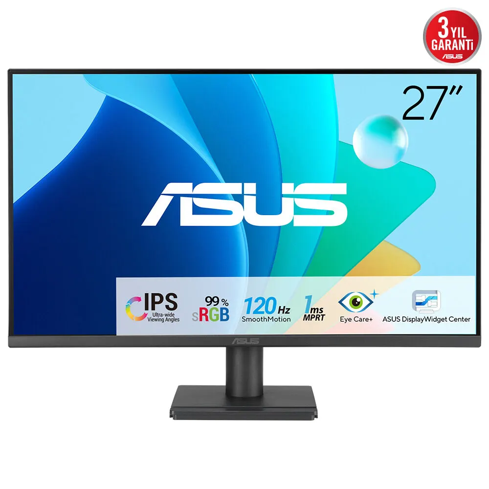 Monitor ASUS VA279HG 27"/IPS/1920X1080/120Hz/1 ms MPRT/HDMI,VGA/Adaptive Sync/VESA/zvučnici/crna