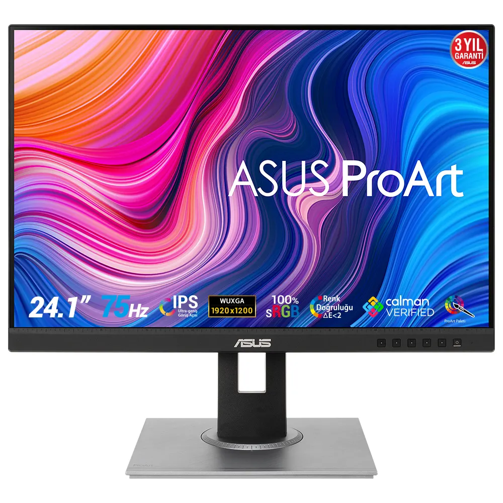 Monitor ASUS ProArt PA248QV 24.1"/IPS/1920x1200/75Hz/5ms/VGA,HDMI,DP,USB/pivot,visina/zvučnici