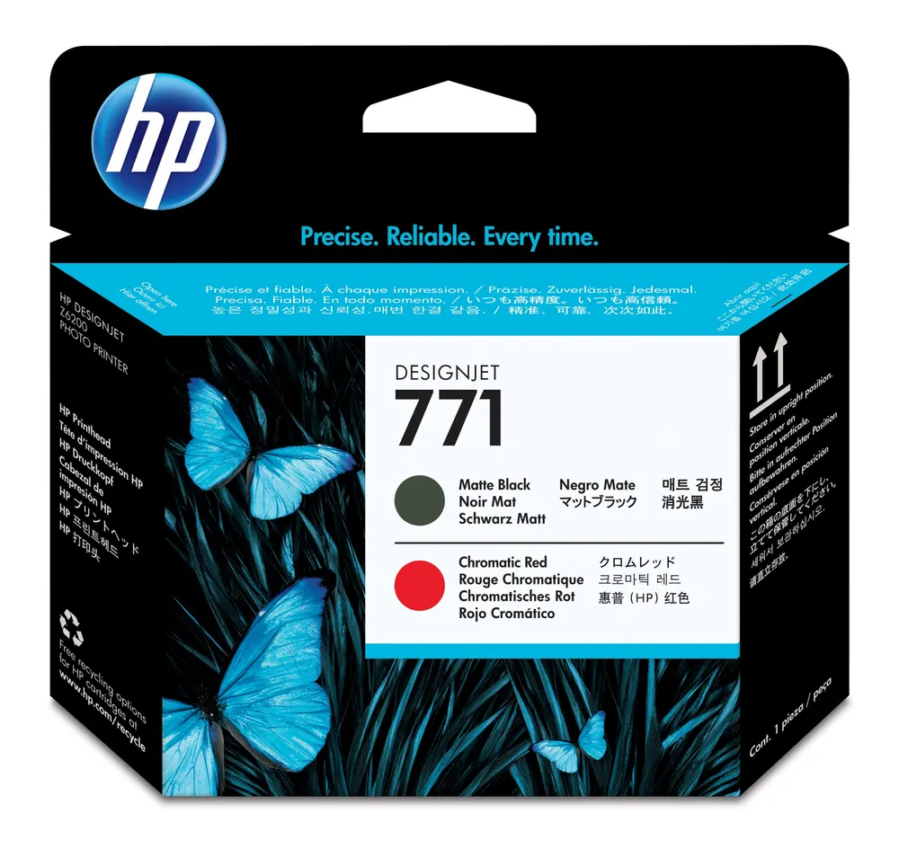 RD za štampace HP 771 Printhead/mat crna i prozirno crvena