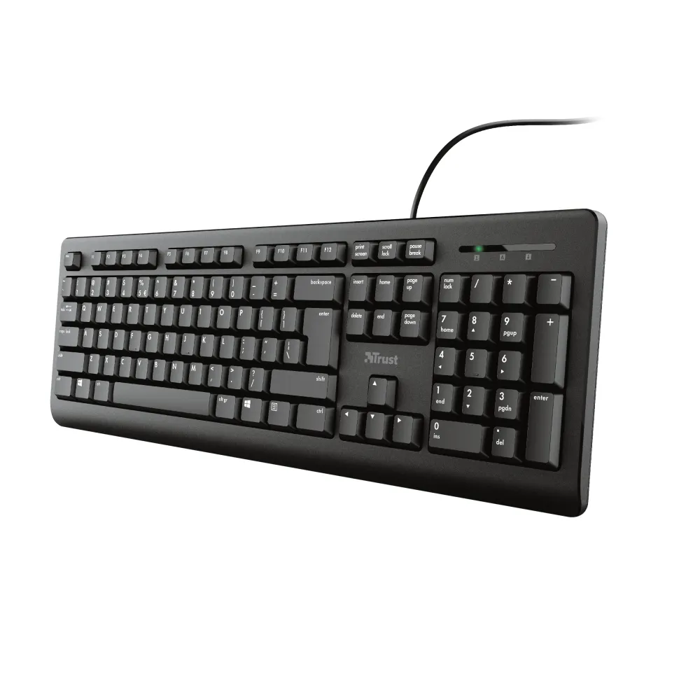 Tastatura TRUST Primo žicna/US/crna