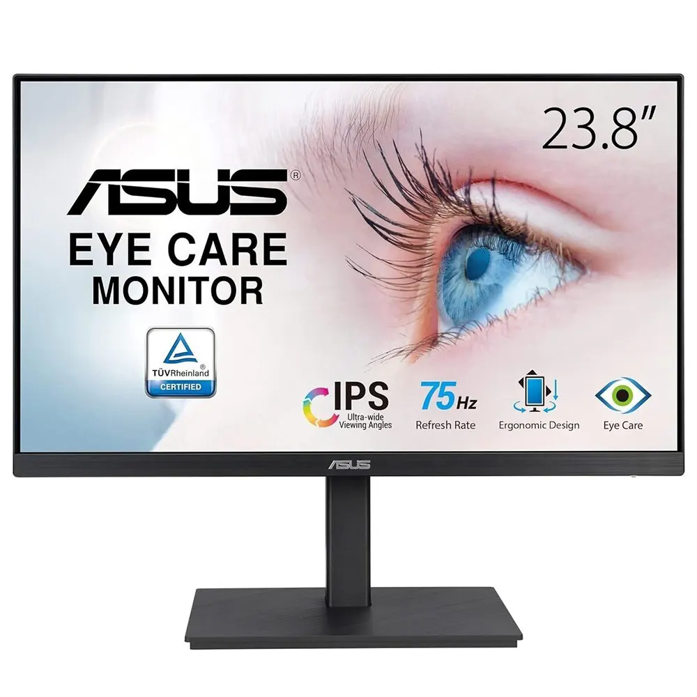 Monitor ASUS VA24EQSB 23,8"/IPS/1920x1080/75Hz/5ms GtG/VGA,HDMI,DP,USB/freesync/pivot/zvučnici
