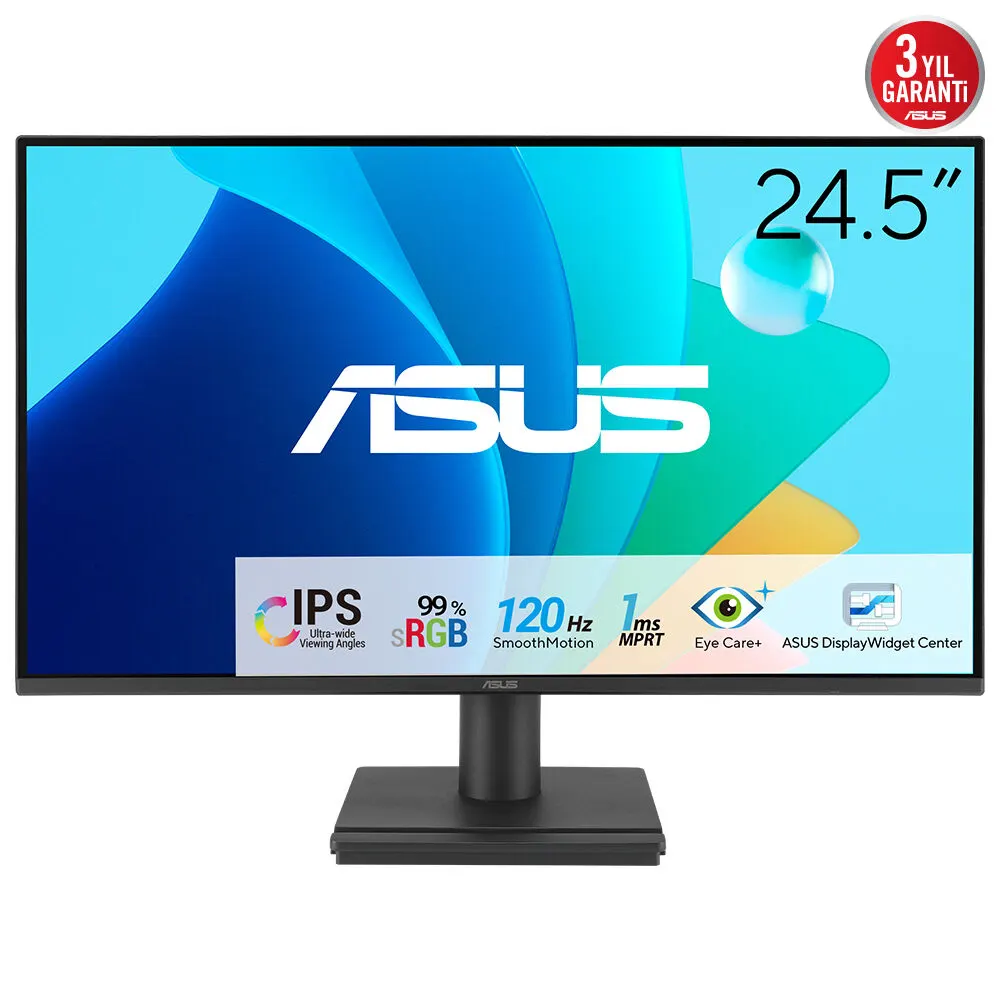 Monitor ASUS VA259HGA 24.5"/IPS/1920x1080/120Hz/1ms MPRT/VGA,HDMI/Adaptive sync/zvučnici/VESA/crna