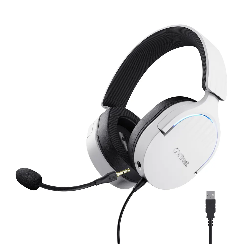 Slušalice TRUST GXT490W FAYZO 7.1/ USB/bela