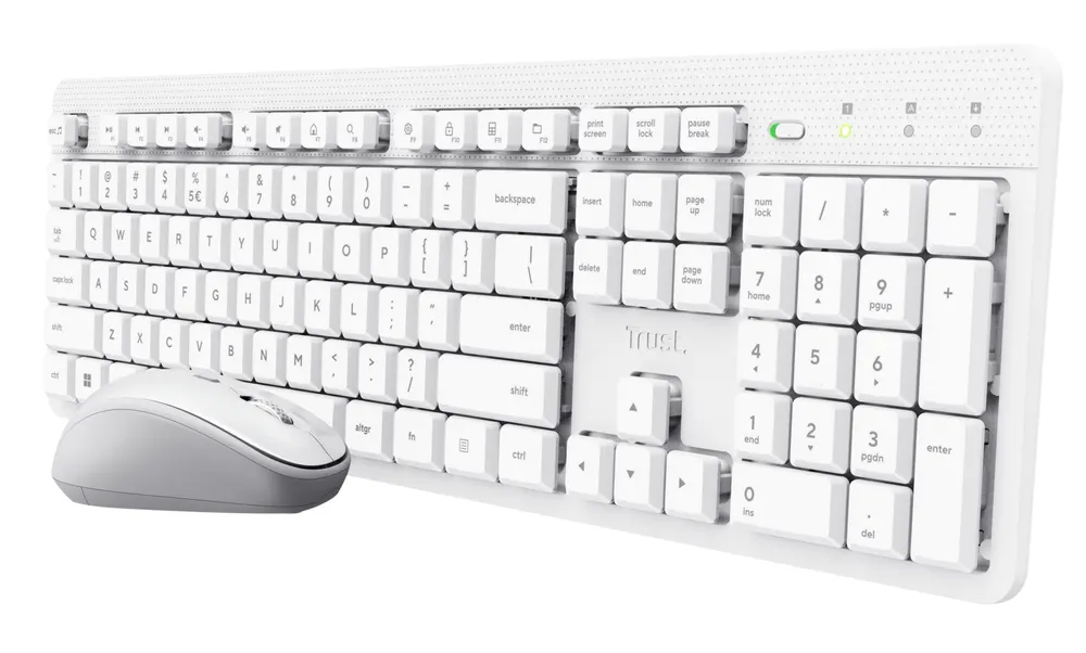 Tastatura+miš TRUST ODY II bežicna /US/bela