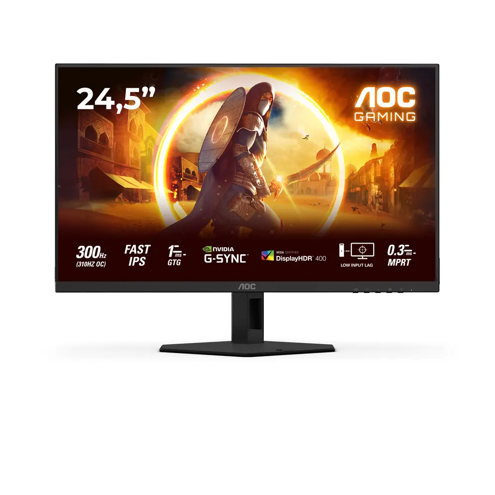 Monitor AOC 25G4SRE 24,5"/IPS/1920x1080/310Hz/0,3ms MPRT/HDMIx2,DP/Gsync/zvučnici/crna