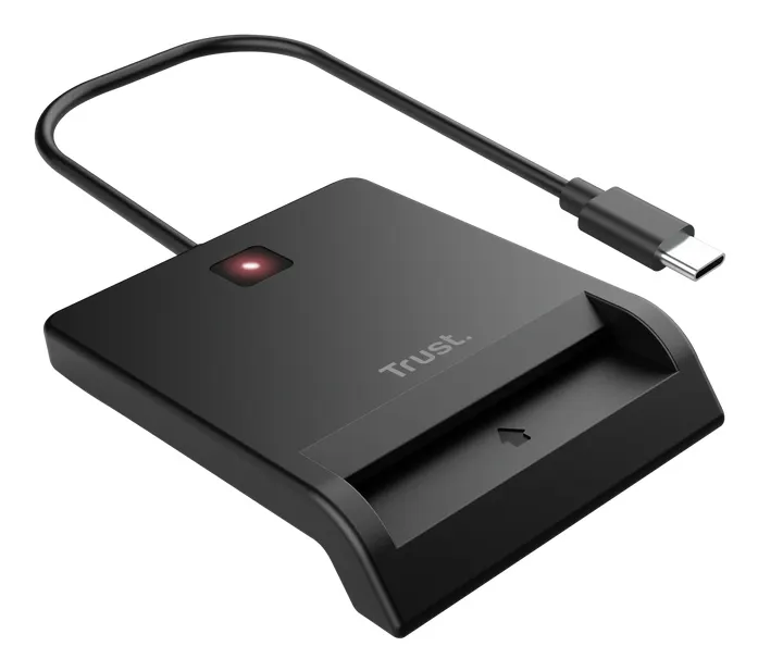 Čitač kartica TRUST PRIMO USB-C DNI smart card reader/crna