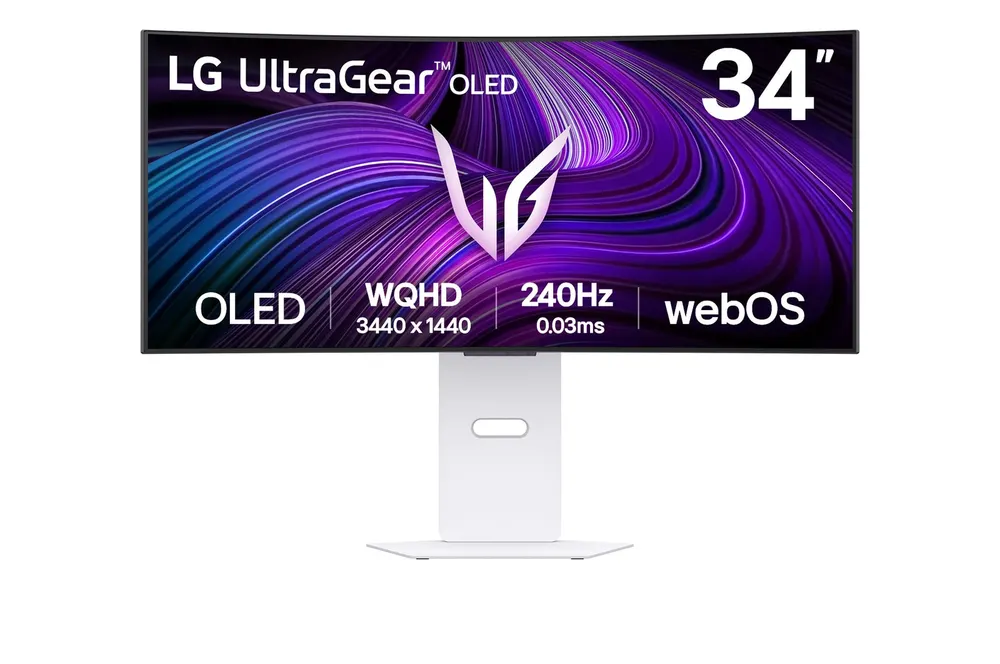 Monitor LG 34GX90SA-W 34"/OLED,21:9,zakrivljen/3440x1440/240Hz/0,03ms GtG/HDMIx2,DP,USB type C/bela