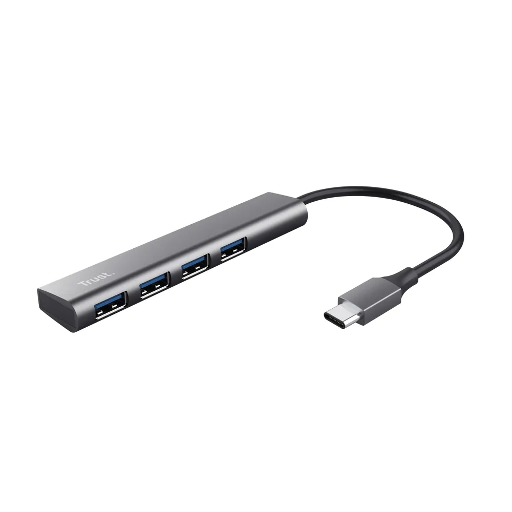 Adapter TRUST HALYX USB-C HUB-3.2/4xUSB/siva