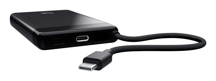 Eksterna baterija TRUST  FIERA 10.000 PD Powerrbank/Fixed kabel/crna