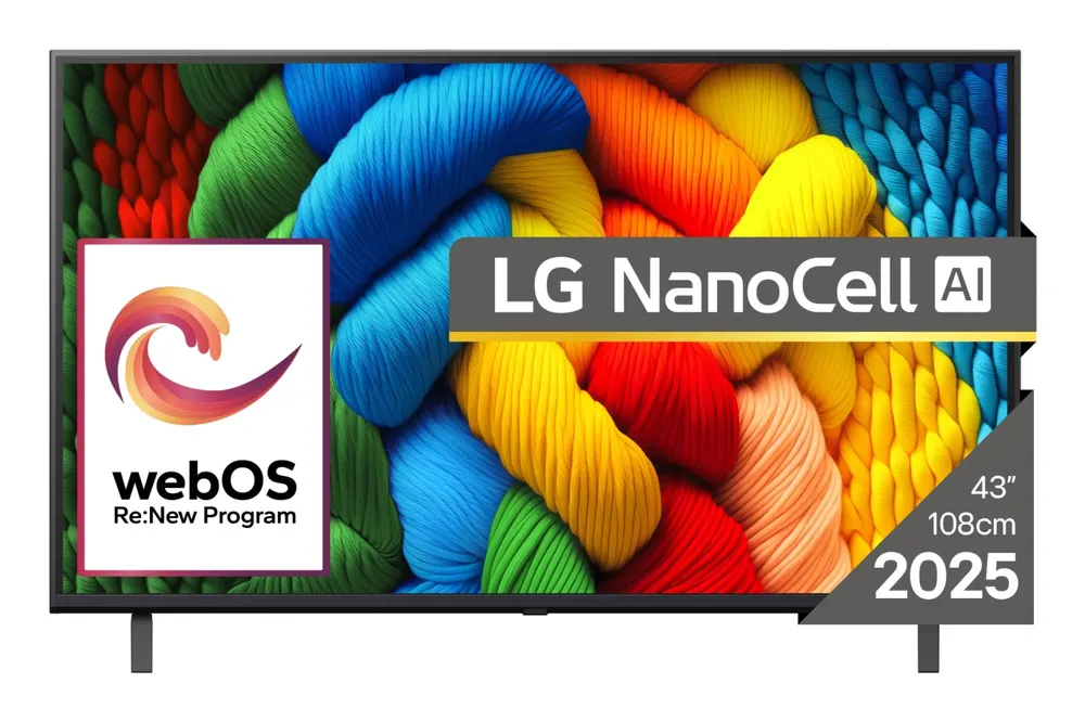 Televizor LG 43NANO80A3B/NanoCell/43"/4K Ultra HD/smart/webOS 25/crna