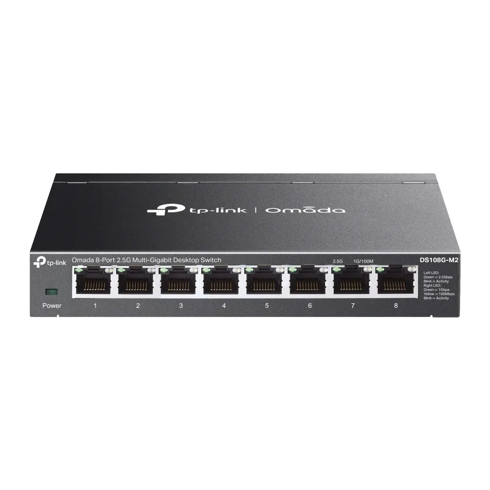 Switch TP-LINK DS108G-M2 Omada 8-Port 2.5G Multi-Gigabit Unmanaged Desktop Switch