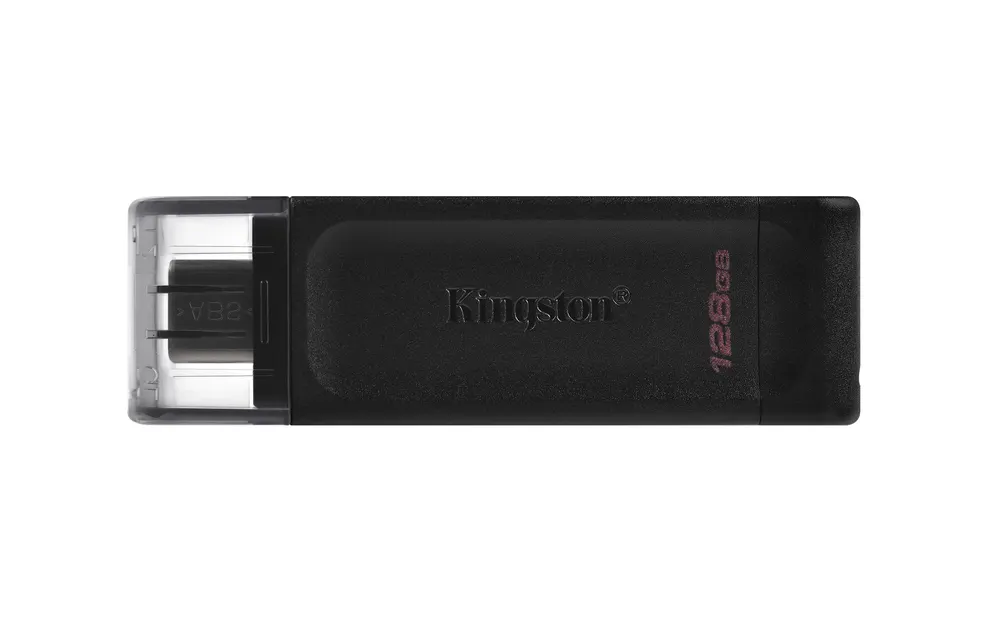 USB memorija KINGSTON DT70/128GB/DataTraveler/3.2/crna