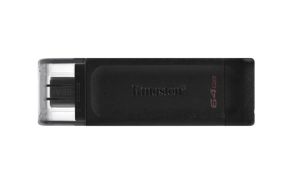 USB memorija KINGSTON DT70/64GB/DataTraveler/3.2/crna