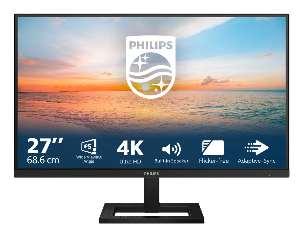 Monitor PHILIPS 27E1N1800AE/00 27"/IPS/3840x2160 /60Hz/4ms GtG/HDMIx2,DP/Visina/VESA/zvučnici/crna