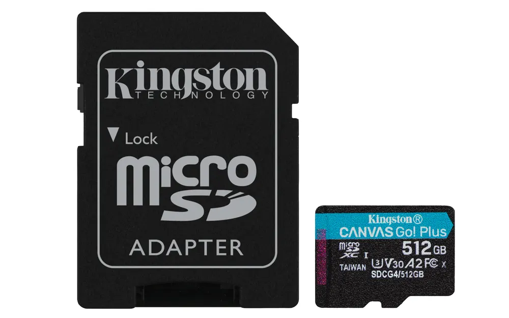 Memorije kartice KINGSTON SDCG4/512GB/Canvas Go! Plus/microSD/200/160MB/s/+adapter