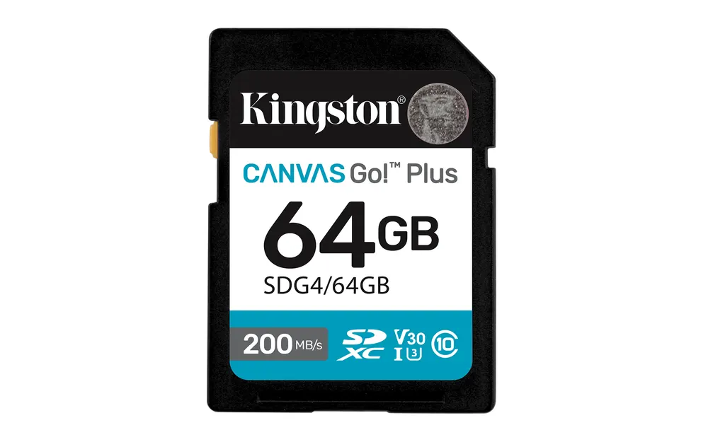 Memorije kartice KINGSTON SDG4/64GB/64GB SDXC Canvas Go Plus Gen4 200MB/s C10 UHS-I U3 V30