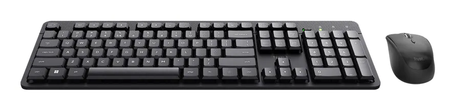 Tastatura+miš TRUST ODY II bežicni set/Silent/SRB/crna