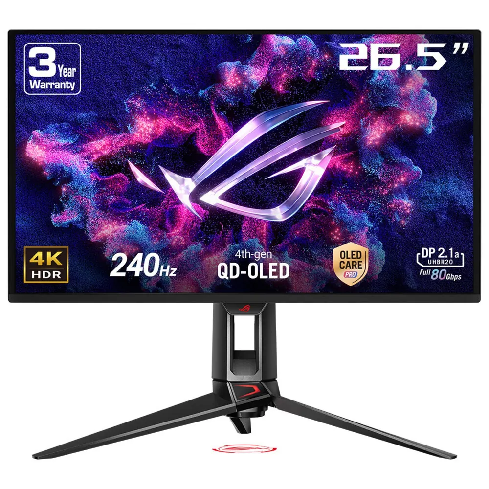 Monitor ASUS ROG  PG27UCDM  27"/OLED/3840x2160/240Hz/0.03msGTG/HDMI,DP,USB C/freesync/crna