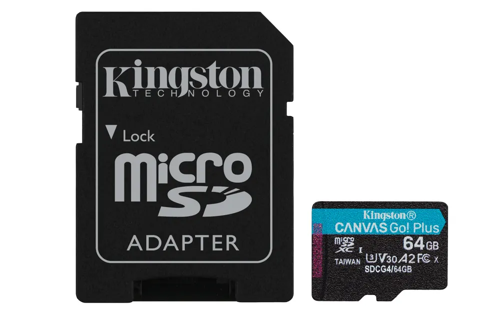 Memorije kartice KINGSTON SDCG4/64GB/Canvas Go! Plus/microSD/200/100MB/s/+adapter
