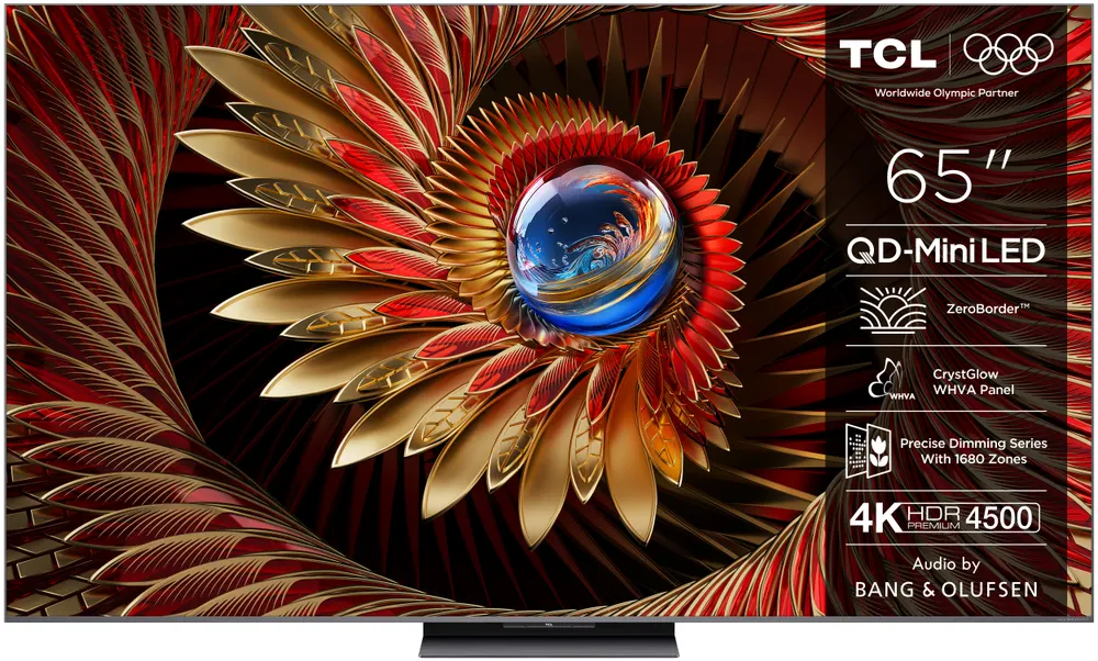 Televizor TCL 65C8K/QLED-Mini LED/65"/4K UHD/144Hz/Google TV/crna