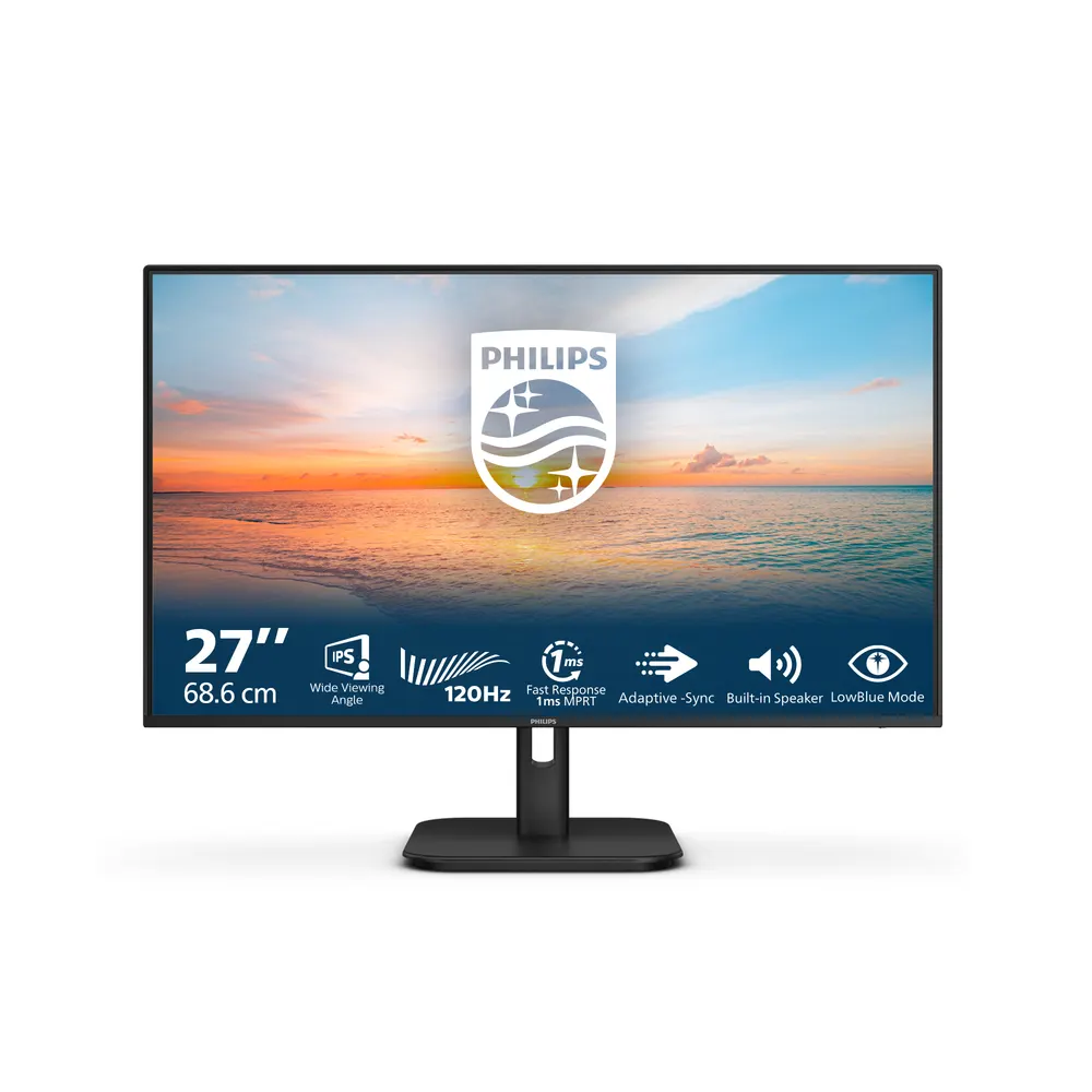 Monitor PHILIPS 27E1N1200A/00 27"/IPS/1920x1080/120Hz/4ms GtG/VGA,HDMI,DP/VESA/zvučnici/crna