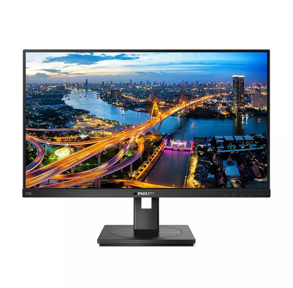 Monitor PHILIPS 278B1/00 27"/IPS/3840x2160/60Hz/4ms GtG/HDMIx2,DP,USB/pivot,visina/zvučnici/VESA/crn