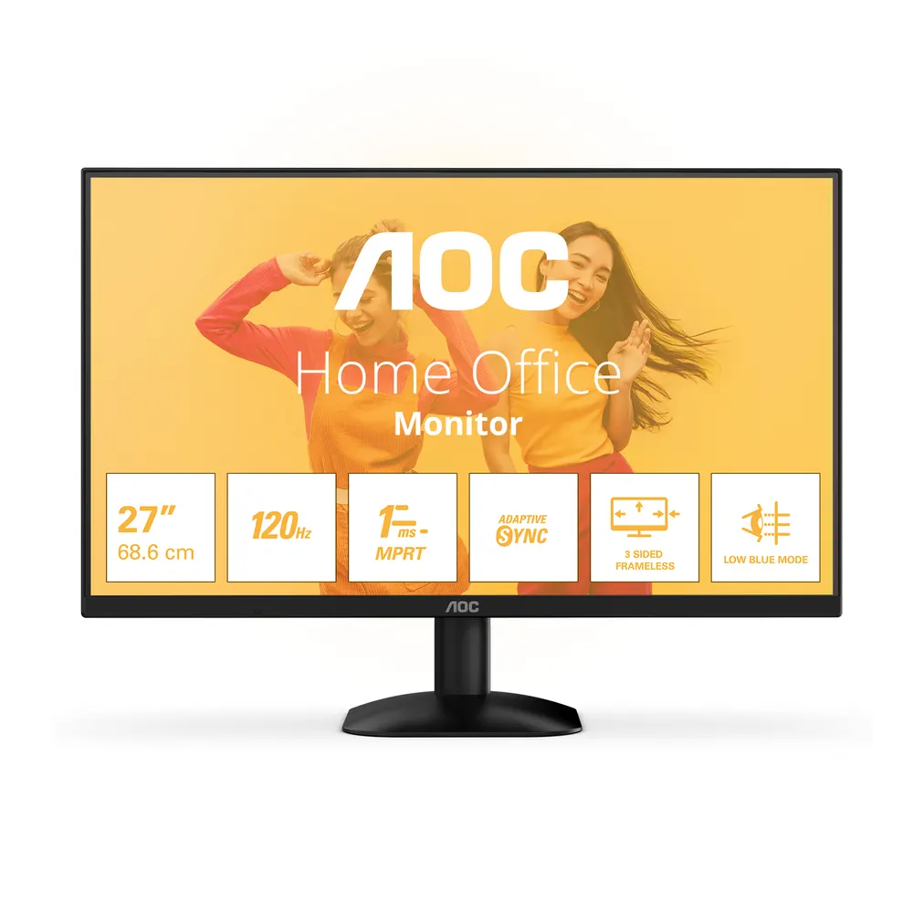 Monitor AOC 27B35HM 27"/VA/1920x1080/100Hz/4ms GtG/VGA,HDMI/adaptive sync/VESA/crna