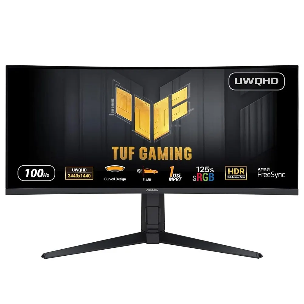 Monitor ASUS TUF VG34VQEL1A 34"/VA,zakrivljen,21:9/3440x1440/100Hz/1ms MPRT/HDMIx2,DPx2,USB/visina