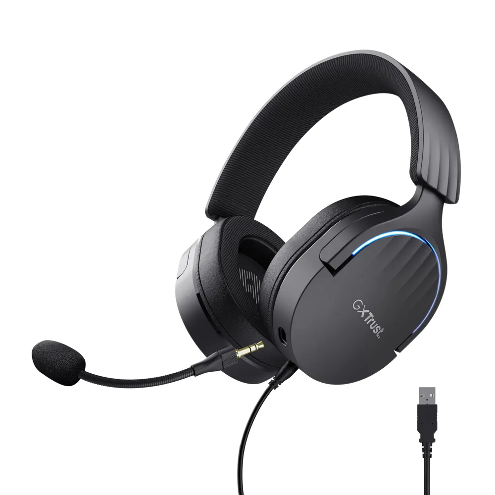 Slušalice TRUST GXT490 FAYZO 7.1/ USB/crna