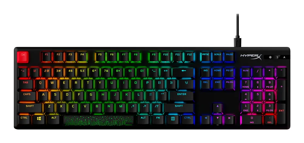 Tastatura HYPERX Alloy Origins PBT - Aqua Tactile Mehanička/crna