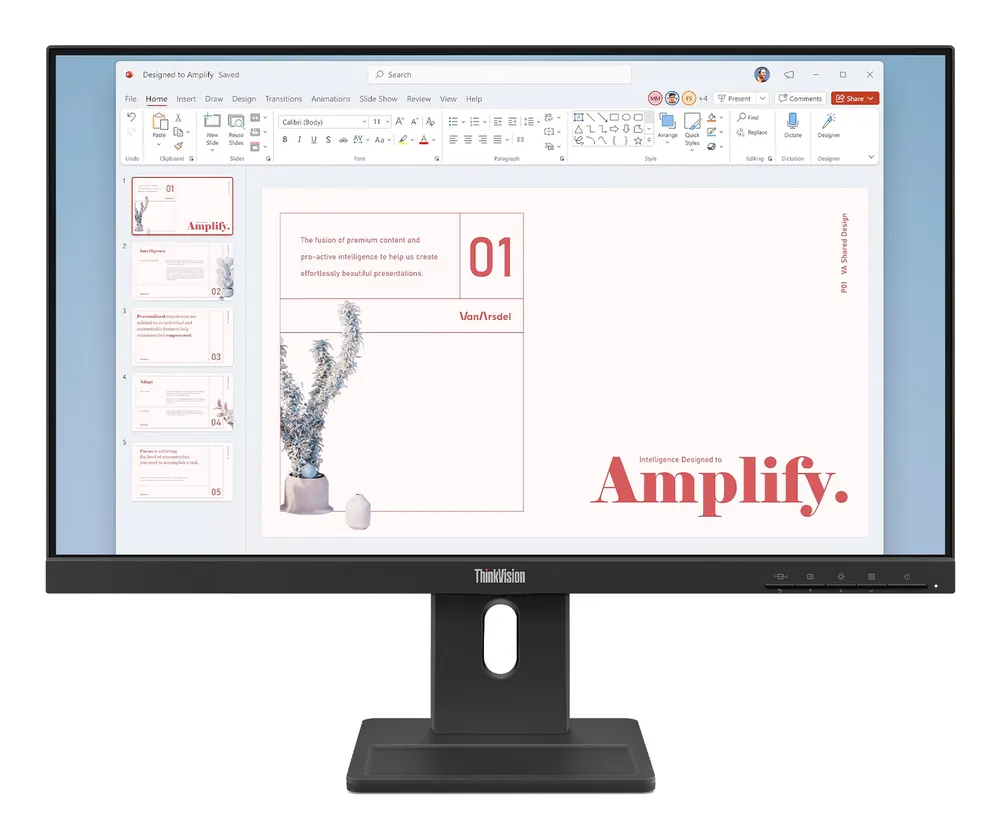Monitor LENOVO ThinkVision E24-40 23.8"/IPS/1920x1080/100Hz/4ms/1xHDMI,DP,VGA/Swivel,Pivot,Height/cr