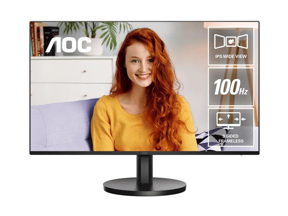Monitor AOC 24B3HA2 23,8"/IPS/1920x1080/100Hz/1ms MPRT/VGA,HDMI/VESA/zvučnici/crna