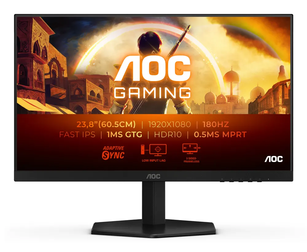 Monitor AOC 24G42E 24"/IPS/1920x1080/180Hz/1ms GtG/HDMI,DP/adaptive sync/crna
