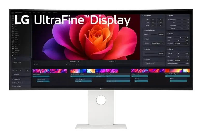 Monitor LG 40U990A-W 39.7"/IPS,zakrivljen,21:9/5120x2160/120Hz/5ms GtG/HDMIx2,DP,USB,Thunderbolt