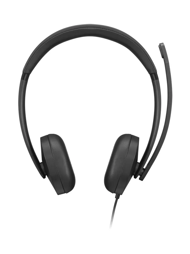 Slušalice LENOVO VoIP Headset 5000 žicne /USB-C+adapter USB-A/ Teams/crna