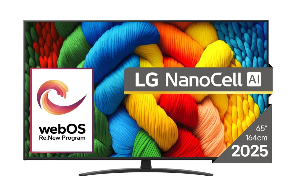 Televizor LG 65NANO81A3A/NanoCell/65"/4K Ultra HD/smart/webOS 25/crna