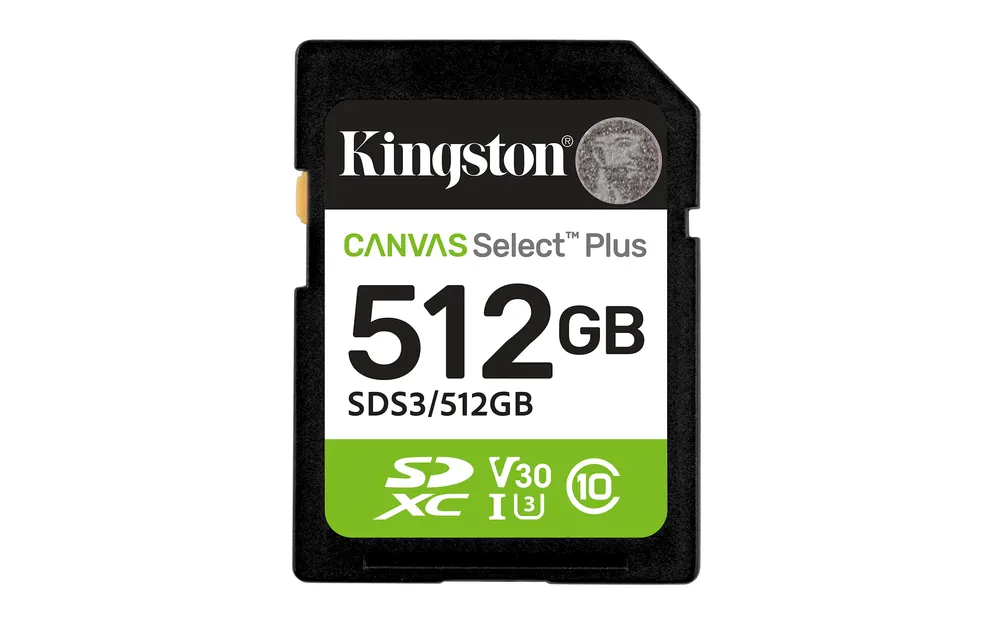 Memorije kartice KINGSTON SDS3/512GB/Canvas Select Plus/Class10 UHS-I/150MB/s