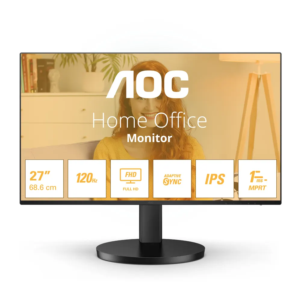Monitor AOC 27B3HA2 27"/IPS/1920x1080/100Hz/1ms MPRT/VGA,HDMI/VESA/zvučnici/crna